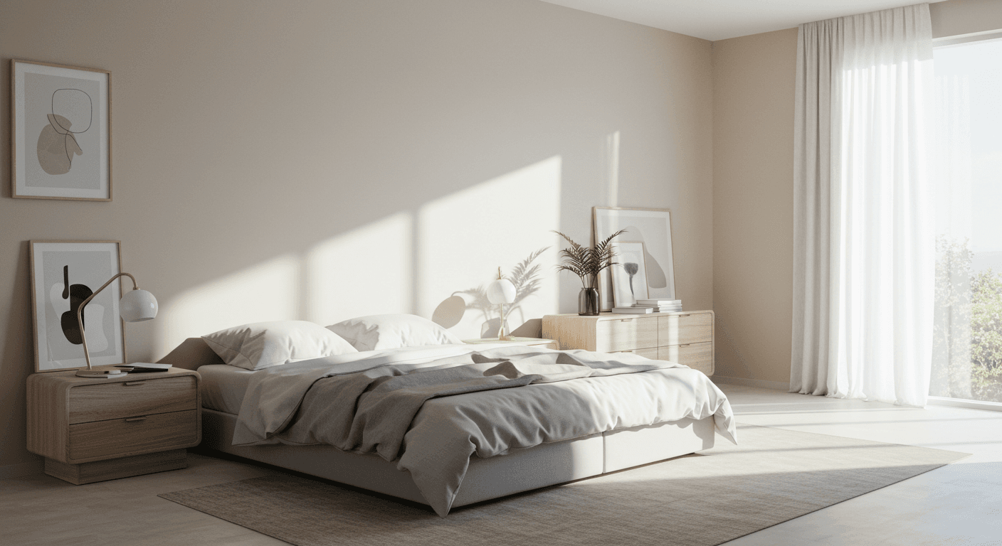 Clean, pristine home interior